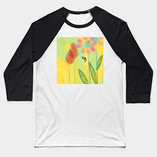 Bumble Bee On A Sunny Day Baseball T-Shirt